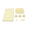Accessory kit for Strat - 1 spring cover, 3 p/up covers, 1 vol & 2 tone knobs, 1 switch tip, 1 trem arm tip