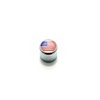 Dome knobs with US flag - fits split shaft pots