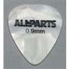 Guitar pick - white pearloid celluloid - heavy - 0.090 inch thick