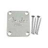 Neck plate - Corona - Am Std guitar - w/tilt adj hole & screws - Genuine Fender