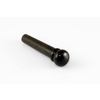 Bridge pin set with end pin  - ebony no dot - slotted