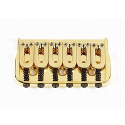 Hipshot non-tremolo bridge w rounded steel saddles 2-1/16 inch (52.4mm) string spacing