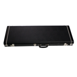 Guitar case - black hardshell  - G & G - vintage style - black interior