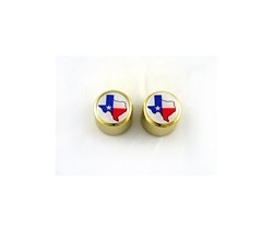 Dome knob w Texas flag  fits split shaft pots