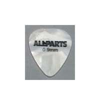 Guitar pick - white pearloid celluloid - heavy - 0.090 inch thick