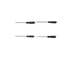 Allen key set - screwdriver type - set of 4 w handles (1.5 & 2.0mm, .050 & 1/16 inch)