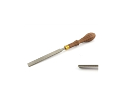 Double edge large fret 1/2 round crowning file