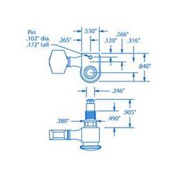 Sperzel inner locking pin for string post