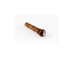 Bridge pin set with end pin - snakewood with mother of pearl dots - slotted