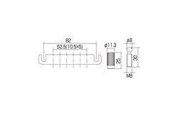 Gotoh 510FA stop tailpiece - lightweight aluminum