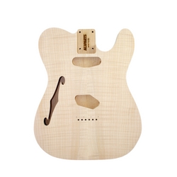 Replacement body for Tele - no finish - maple top - thinline - Alder