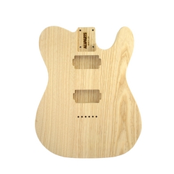 Replacement body for Tele - no finish  - 2 humbucker rout - Swamp ash