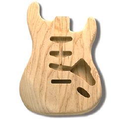 Replacement body for Strat  - no finish - Swamp ash