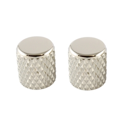 Heavy knurl barrel knobs (2) - flat top w/set screw - fits USA solid shaft - 13/16 x 3/4 inch (20 x 19mm)