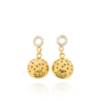 T-E15 Mini-ring drops with small charms