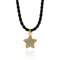 N-N18 16 Cord with Silver & GP Bobble Star