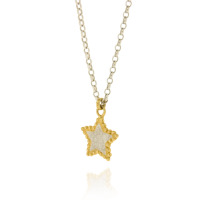 Silver Fine Belcher with Silver & GP Bobble Star