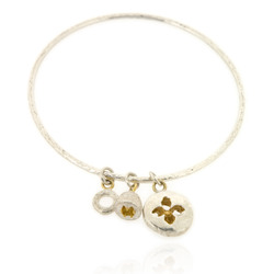 B-B05 Eucalyptus Button Bangle