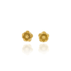 B-E09gp Gold-Plated Flower studs