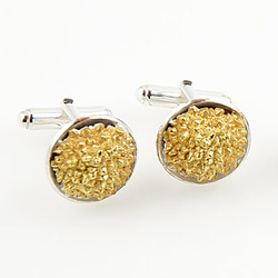 Lychee cufflinks, Gold-Plated