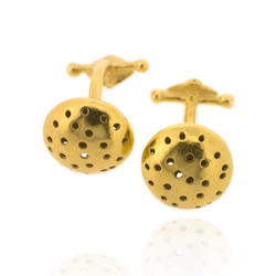 T-C04 Gold-Plated Cufflinks with T-bar clasp