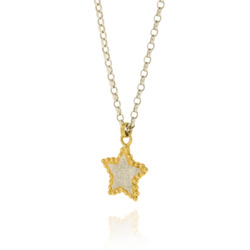 N-N01 Silver Fine Belcher with Silver & GP Bobble Star