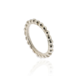 N-R01 Single Silver Bobble Band