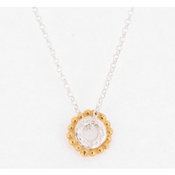 N-N20 Silver Bobble Circle Pendant