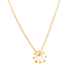N-N25 Gold Wheel Pendant