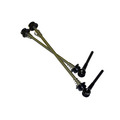 Ti Stix Ultralight Quick Release Skewers with Carbon Handle - Pair - Black