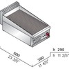 Bertos Counter Top Ribbed Electric Griddle
