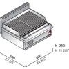 Bertos Counter Top Gas Lava Rock Char-Grill