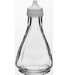 Vinegar Bottle, White Plastic Top (Box of 48)