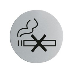 Stainless Steel No Smoking Door Sign