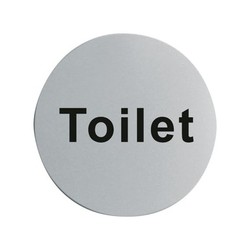 Stainless Steel Toilet Door Sign