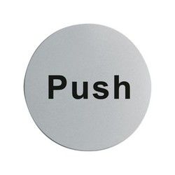 Stainless Steel Push Door Sign