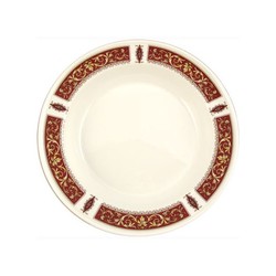 Steelite Marina Red Soup Plate Rimmed 8.5 (Box 24)