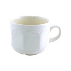 Steelite Monte Carlo White Stacking Teacup 7oz (Box 36)