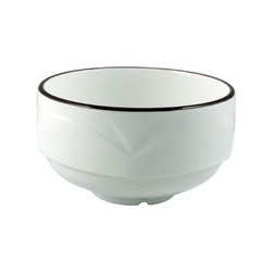 Steelite Bianco Bordeaux Soup Cup Stacking 10oz (Box 36)
