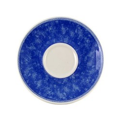 Coloured Border Cappuccino Saucer 6.25 (Box 24)
