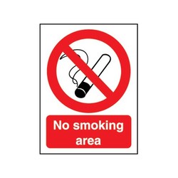 No Smoking Area Sign