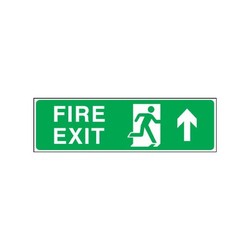 Fire Exit Sign - Arrow Up - Fire Exit Sign - Arrow Up