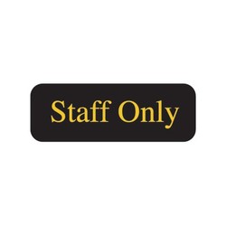 Door Sign - Staff Only