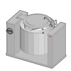 Bertos Bol. Pan Tilting Kettle Lt.200 Steam Ind