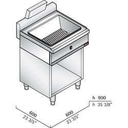 Bertos Freestanding Electric Chips Scuttle