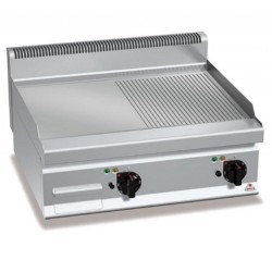 Bertos 2 El.Fry Top 1/2 Smooth 1/2 Grooved-Open Stan