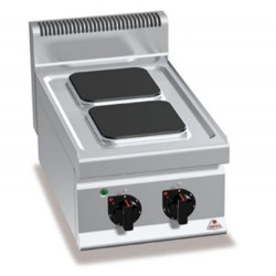 Bertos Counter Top El.Hotplate 2 Square Plates