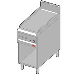 Bertos Gas Fry Top - Smooth - Open Stand