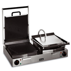 Lincat Panini Grill Double - ribbed top and bottom