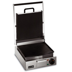 Lincat Ribbed Grill Single - ribbed top, smooth bottom
